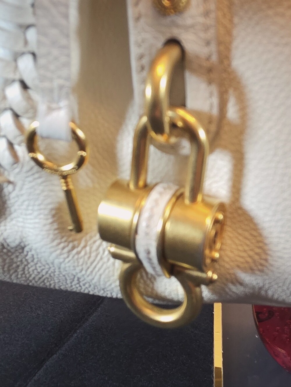 Salvatore Ferragamo White Soft Leather Shoulder Bag. Beautiful braided straps. - Picture 5 of 16